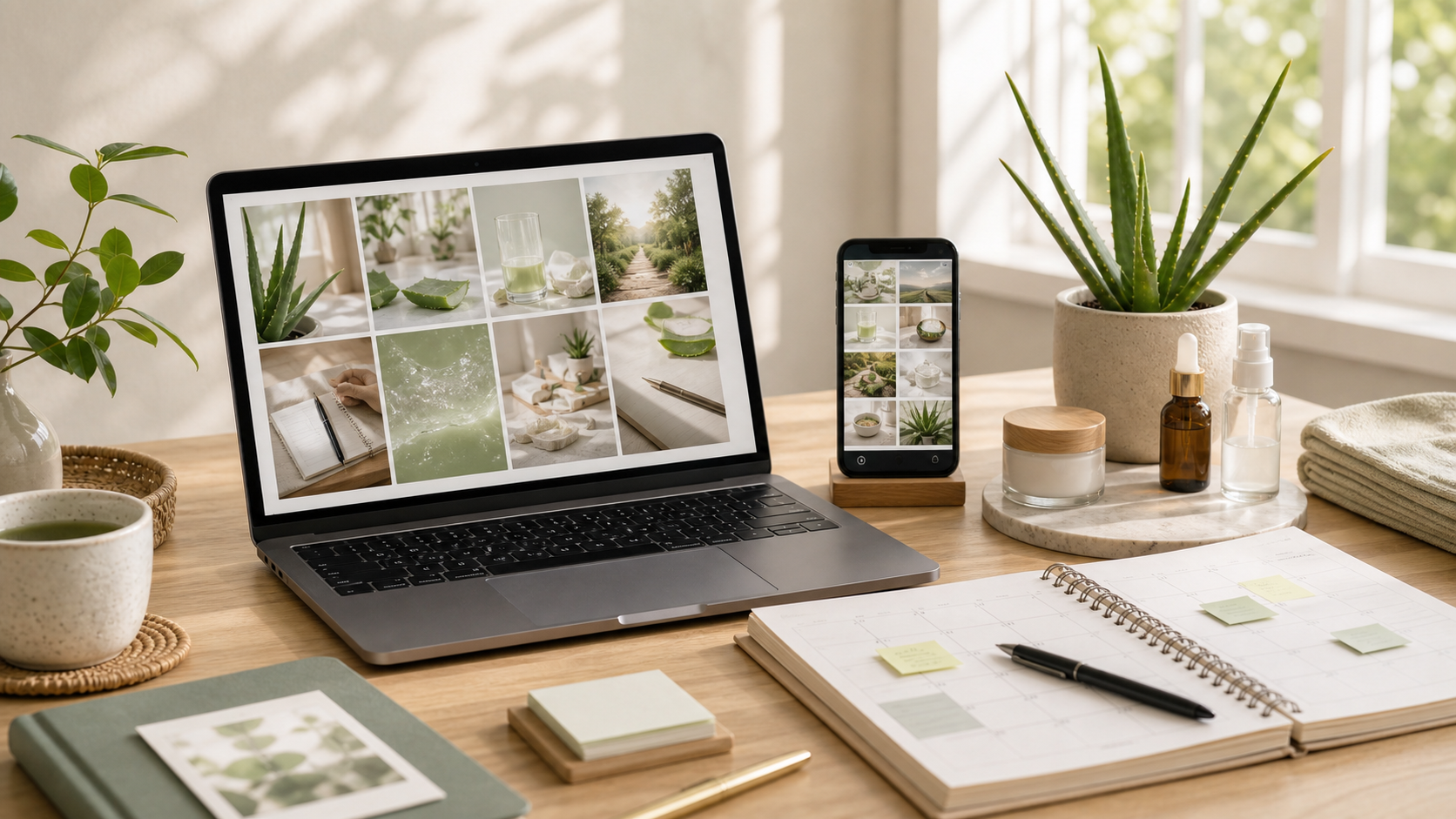 Planung einer ruhigen Wellness Content Routine